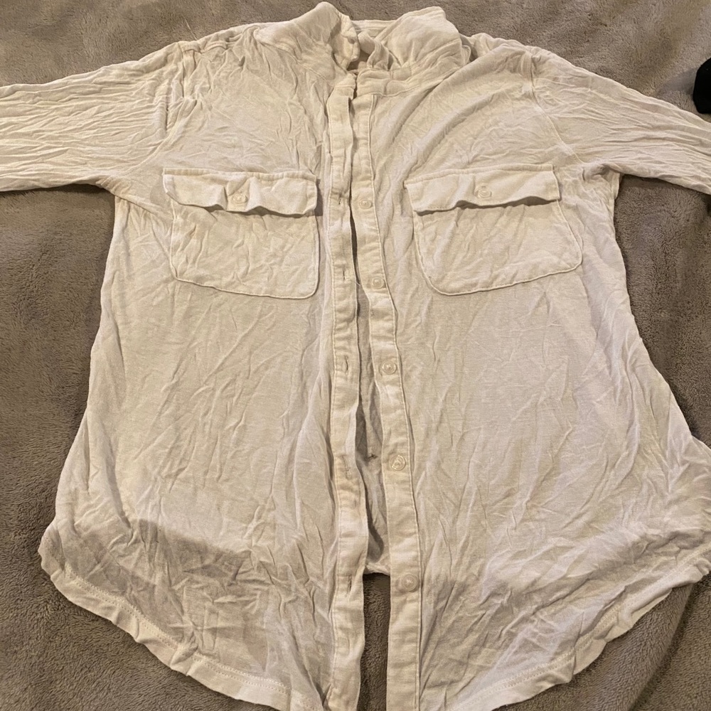 Old Navy white button up shirt